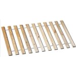 Sommier � lattes pour lit 2 personnes - futon - bois massif - 198 x 140 x 2 cm