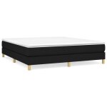 Sommier � lattes - ashata - noir - 180x200 cm - tissu 100% polyester - montage facile