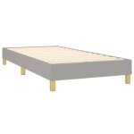 Sommier a lattes sur pieds cadre de lit 80x200 cm tissu gris clair tdl0207168 Sommier a lattes sur pieds cadre de lit 80x200 cm tissu gris clair tdl0207168
