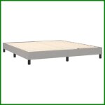 Sommier à ressorts - cuque - a3120532 - gris clair - 180x200 cm - tissu durable - pieds robustes Sommier à ressorts - cuque - a3120532 - gris clair - 180x200 cm - tissu durable - pieds robustes
