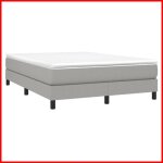 Sommier � ressorts - cuque - ab3120508 - gris clair - 140x190 cm - tissu durable