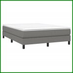 Sommier à ressorts - cuque - gris foncé - 140x190 cm - tissu - 2 places Sommier à ressorts - cuque - gris foncé - 140x190 cm - tissu - 2 places