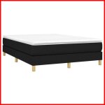 Sommier  ressorts - cuque - noir - 140x200 cm - tissu 100% polyester - 2 places
