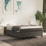 Sommier à ressorts - estink - 140x200 cm - velours gris foncé - 2 places - pieds inclus Sommier à ressorts - estink - 140x200 cm - velours gris foncé - 2 places - pieds inclus