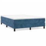 Sommier  ressorts de lit - akozon - tapissier - bleu fonc - 140x190 cm
