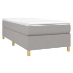 Sommier  ressorts de lit - estink - gris clair - 90x190 cm - tissu