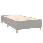 Sommier  ressorts de lit - fafeicy - gris clair - tapissier - 1 personne - pieds inclus