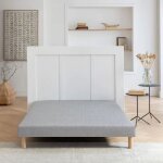 Sommier tapissier 13 cm �veil 180x200 gris silex - gris clair - garantie 5 ans - terre de nuit