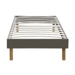 Mina - solide et confortable sommier tapissier gris pieds en 20 cm pour matelas en 70x190 - 13 lattes ... Mina - solide et confortable sommier tapissier gris pieds en 20 cm pour matelas en 70x190 - 13 lattes ...