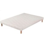Sommier tapissier - hevea selection - volige 70x190 - 9 lattes - pieds inclus