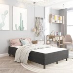 Sommier tapissier - keenso - ab287455 - gris - 120 x 200 cm - montage facile