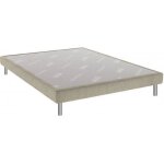 Sommier tapissier � lattes dunlopillo - 140x190 - gr�ge
