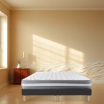 Sommier tapissier noir 80x200x2 (160x200)fabrication francaise artisanalepieds offerthauteur avec pieds ...