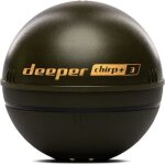 Sondeur de pche sans fil avec gps et cration carto 3d - deeper - chirp + 3d - noir