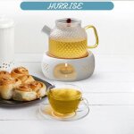 Sonew chauffe - th�i�re th�i�re chauffante en c�ramique base de po�le � th� pour th�i�re en verre cafeti�re ...