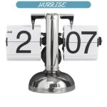 Sonew horloge num�rique rabattable digital flip down clock retro minimalist single foot mechanical auto ...