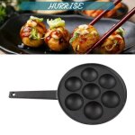 Sonew po�le � takoyaki po�le � gril takoyaki � 7 trous plaque de cuisson en fonte robuste moule antiadh�sif ...