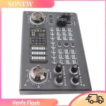 Sonew table de mixage m�langeur multifonction carte son num�rique portable bt usb console de mixage alimentati ...