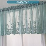 Sonew valance de fen�tre courte cantonni�re de fen�tre courte rideaux occultants pour salle de bain cuisine ...