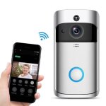 Sonnette carillon porte sans fil infrarouge intelligente etanche s�curit� surveillance maison ir vision ...