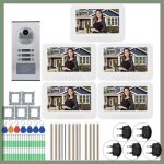 Hurrise sonnette dinterphone 5 appartements 7 pouces 1000tvl hd visiophone interphone sonnette bricolage ... Hurrise sonnette dinterphone 5 appartements 7 pouces 1000tvl hd visiophone interphone sonnette bricolage ...