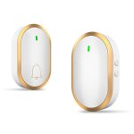 Sonnette sans fil 400 mtres sonnette de porte ip55 sonnette sans fil etanchemaison intelligente clignotant ...