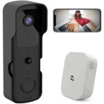 Sonnette sans fil avec camera 1080p ext�rieure �tanche sonnette connect�e wifi visiophone avec carillon ...