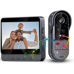 Sonnette sans fil avec cam�ra ext�rieur �tanche 1080phjkjyx visiophone vid�o sans fil �cran 4. 3 interphone ...