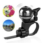 Sonnette de v�lo premium - jinzdasu - anneau noir - mini sonnette - forte et claire jusqu� 90 d�cibels ...