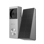 Sonnette vid�o connect�e - ezviz - hp3 pro - panneau solaire argent inclus