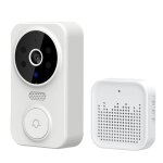 Sonnette vid�o sans fil intelligente wifi avec 50 m�lodies stockage dans le cloud audio bidirectionnel ...