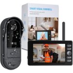 Sonnette vid�o sans fil - safeydaddy - cam�ra �tanche et interphone - �cran 4. 3 - vision nocturne et ...