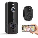 Sonnette vid�o sans fil - zor� - wifi - d�tection humaine intelligente - vision nocturne - stockage cloud ...