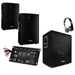 Sono 2000w + table de mixage + caisson amplifie + enceintes + câble pack sono pa dj mix light Sono 2000w + table de mixage + caisson amplifie + enceintes + câble pack sono pa dj mix light