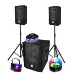Sono complte 1000w usb bluetooth caisson bi - amplifi 600w 30cm 3 jeux de lumires led animation club ...