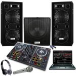 Sono cube 1512 pack sono amplifi 2800w + controleur party mix numark + caisson 800w pa dj sono light ...