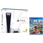 Sony playstation 5 ps5 console - standard edition 825gb ssd 60fps 4k hdr (avec lecteur) + sackboy (ps4 ...