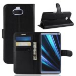 Housse pour sony xperia 10 - francis - r - etui  rabat - pu cuir - antichoc - vintage