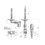 Sortie de caisson volet roulant - cherubini - 80667032v1316 - 30� pliable - tige hexagonale 7x300 mm ...