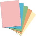 Sous - chemises dohe - a4 - couleurs claires assorties - 50 u.