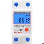 Sous compteur �lectrique monophas� certifi� mid 45a max modulaire simple tarif affichage lcd