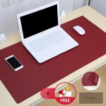 Sous - main bureau double face en pu cuir 120 * 60cm plus epais couleur pur imperméable - - rouge Sous - main bureau double face en pu cuir 120 * 60cm plus epais couleur pur imperméable - - rouge