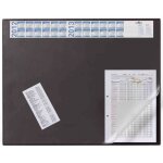 Sous - mains avec calendrier - durable - 65 x 52 cm - noir - antireflet - antid�rapant - multilingue