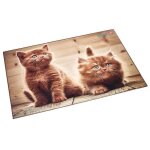 Sous - main - laufer - chats fouineurs - 400 x 530 mm - antidrapant - durable - nettoyable