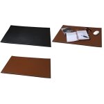 Sous - main en cuir - alassio - cognac - 650x450 mm - �l�gant et pratique - id�al pour bureau