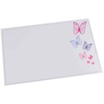 Sous - mains - lufer - durella emotion - motif papillon - translucide - 400x600mm