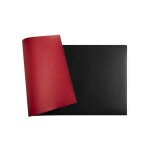 Sous - mains - exacompta - 400 x 800 mm - noir / rouge - simili - cuir souple - antid�rapant