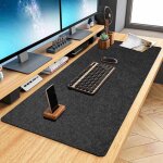 Sous - main en feutre - 100 x 50 cm - grand tapis de souris - antid�rapant - pour bureau et maison - ...
