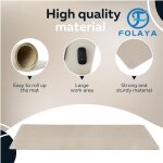 Sous - main - folaya - 80 cm x 40 cm - cuir pu - antidérapant - beige Sous - main - folaya - 80 cm x 40 cm - cuir pu - antidérapant - beige