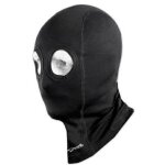 Sous vetements motard masque protege visage moto casque soie 100% noir
